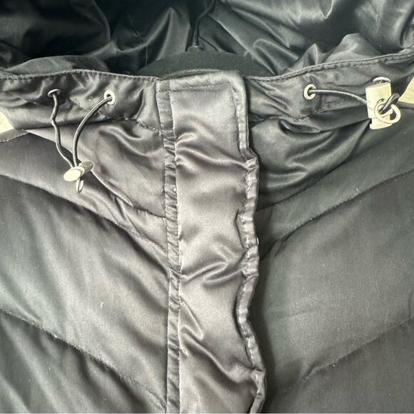 Eddie Bauer Black Goose Down Longline Puffer Jacket Size Small - Picture 4 of 9